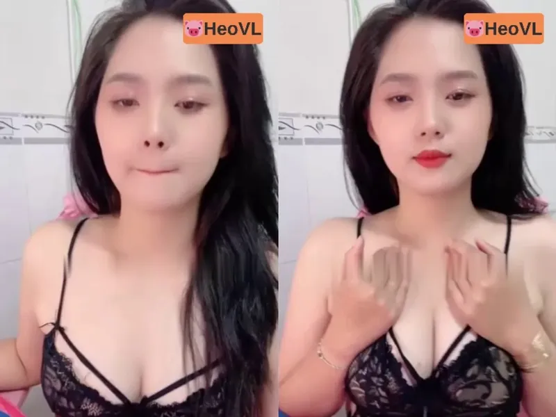 Bạn gái răng khểnh khoe củ khoải tròn trắng